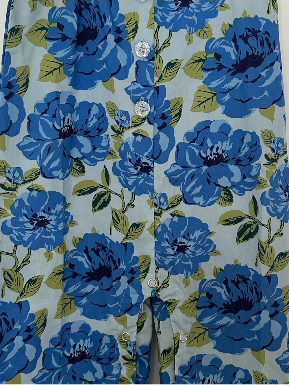 New Pink Chicken Baby Girls Ana Jumper Blue Peonies 12-18 months